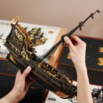 ROBOTIME Rokr 3D dřevěné puzzle Barokní loď 603 ks – Sleviste.cz