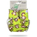 Plenka Petit Lulu novorozenecká kalhotková Fluffy Organic Monkey Business