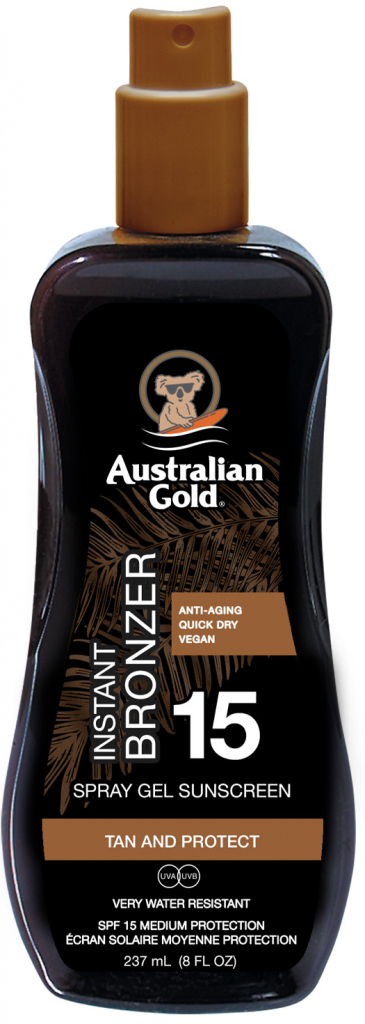 Australian Gold Spray gel s bronzerem SPF15 237 ml