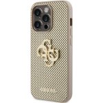 Guess PU Perforated 4G Glitter Metal Logo Apple iPhone 15 Pro Max zlaté – Hledejceny.cz