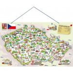 Dudlu Magnetická mapa ČR s obrázky a společenská hra, 3 v 1 – Sleviste.cz