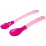 Canpol babies Plastové lžičky Termo 2 ks růžové – Zboží Mobilmania