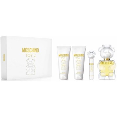 Moschino Toy 2 parfémovaná voda 100 ml + tělový krém 100 ml + sprchový gel 100 ml + cestovní sprej 10 ml, dárková sada pro ženy – Hledejceny.cz