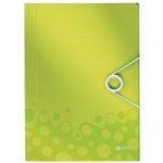 LEITZ WOW A4 Spisové desky s gumou zelená – Zboží Živě