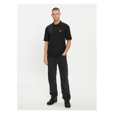 Calvin Klein Jeans Polokošile J30J325433 Černá – Zboží Mobilmania