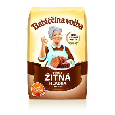 Babiččina volba mouka žitná chlebová 1 kg – Sleviste.cz