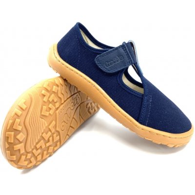 Froddo Barefoot plátěnky G1700322 Dark Blue T-Bar – Zboží Dáma