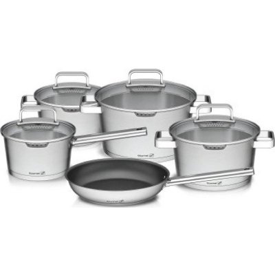 G21 Gourmet Sada nádobí Miracle s cedníkem 9 dílů/chybí pánev-sleva – Sleviste.cz