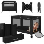 Lionelo Postýlka cestovní Amelie Black Carbon – Hledejceny.cz