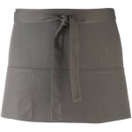Premier Zástěra Colours PR 155 do pasu s kapsou krátká COT39015567099-dark grey Šedá tmavá – Hledejceny.cz