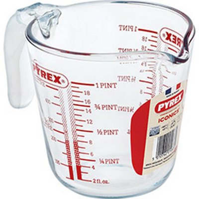 Skleněná odměrka s nálevkou PYREX 500ml – Zboží Mobilmania