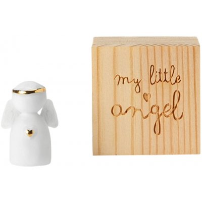 räder Vánoční dekorace My little Angel Mini bílá barva porcelán – Zboží Dáma