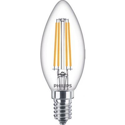 Philips Classic Filament LED žárovka svíčka B35 E14 6.5-60W 827 CL G ND 806Lm čirá – Hledejceny.cz