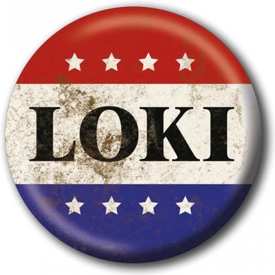 Placka Marvel - Vote Loki – Zboží Mobilmania