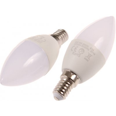 T-LED LED žárovka E14 SVC37 5W svíčka Teplá bílá