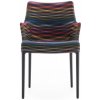 Jídelní židle Kartell Multi Eleganza Nia Missoni černá