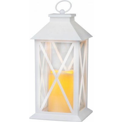 STREND PRO Lucerna MagicHome Vánoce, LED teplá bílá, 3xAAA, plast, časovač, bílá, pohyblivý plamen – Hledejceny.cz