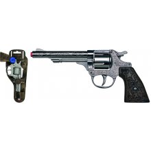 Alltoys revolver kovbojský stříbrný kovový 8 ran