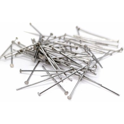Nýtek s plochou hlavičkou délka 30mm x 0,75mm chirurgická ocel - Obsah balení 50 ks NO 001 – Zboží Dáma