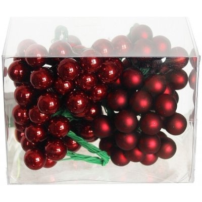 J&M Home International LTD. Koule zápich sklo 1,5cm/96ks burgundy – Hledejceny.cz