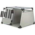 Trixie Transportní klec dvojitá hliníkový rám pevné panely 95 x 69 x 88 cm – Zbozi.Blesk.cz