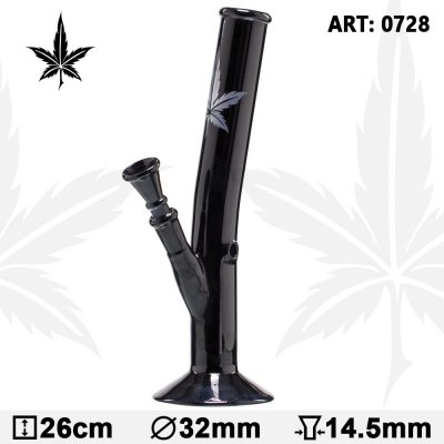 Black Art Skleněný bong Hangover 26 cm 32 mm – Zboží Mobilmania