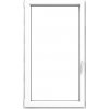 Okno Egibi Okno plastové EKOSUN 6 bílé, OS1A 90x90 L, 2sklo, 6kom/81mm (vč. kliky)