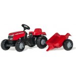 Rolly Toys Massey Ferguson Traktor šlapací s přívěsem – Zboží Mobilmania