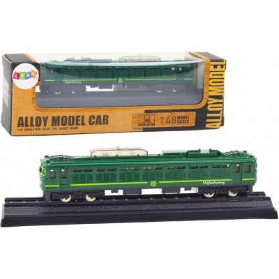Lean Toys Sběratelský model vlakového vozu 1:48 kovově zelený – Zboží Dáma