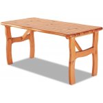 Krajča Zahradní dřevěný stůl TEREZA Dub tmavý – Hledejceny.cz