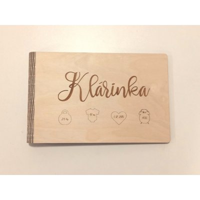 MAJADESIGN Dřevěné fotoalbum PRO MIMINKO – Zboží Živě