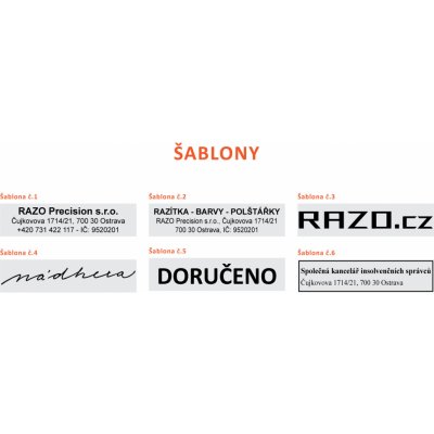 RAZO Štoček do razítka 54 x 13 mm (S-310) – Zboží Živě