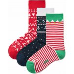 Vlnka 3 páry vánočních ponožek v dárkové krabičce – Zboží Dáma