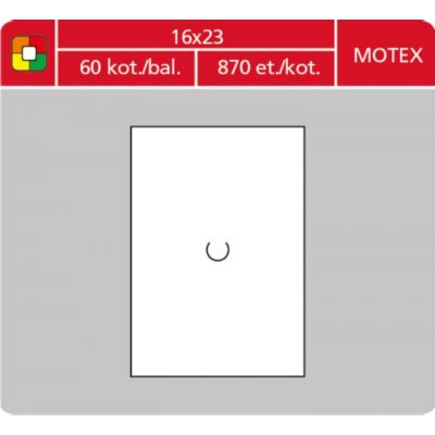 S&K LABEL Etikety cenové S&K 16 x 23 Motex bílé 870 ks – Zboží Dáma