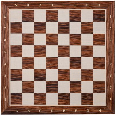 Šachová deska - Palisandr / javor číslo 6 - 54x54 cm, pole 58 mm – Zboží Dáma