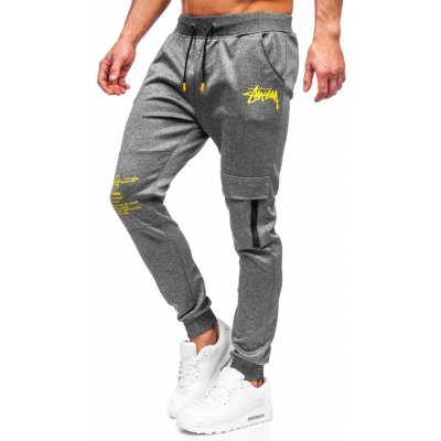 Bolf Grafitové pánské jogger kapsáče K10286