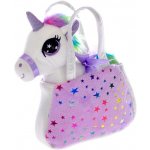 Mikro Trading jednorožec s kabelkou bílá 20 cm – Zboží Mobilmania