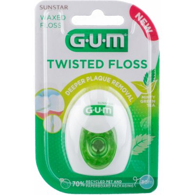 GUM Twisted Floss kroucená zubní nit voskovaná 30 m – Zbozi.Blesk.cz