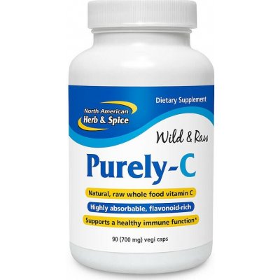 North American Herb & Spice Wholefood vitamín C Purely-C 90 kapslí – Hledejceny.cz