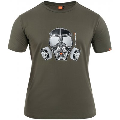 Tričko Pentagon Gas mask Olive Green – Hledejceny.cz
