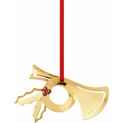 Georg Jensen Vánoční pozlacená ozdoba Horn 2026 – sběratelská edice, zlatá barva, kov – Hledejceny.cz