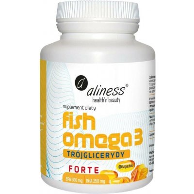 Aliness Fish Omega 3 Forte Triglyceridy 60 kapslí – Hledejceny.cz
