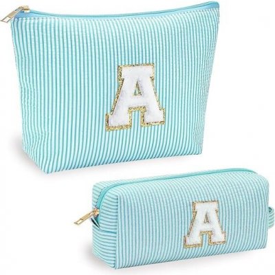Jersries personalizovaná sada kosmetických taštiček 2 kusy s initials od A – Hledejceny.cz