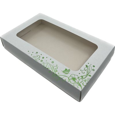 Svatební a dárková krabička s průhledným okénkem " Jarní louka" 25x15x3,7 cm – Zboží Mobilmania