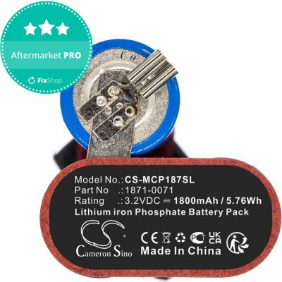 Baterie pro Ermila Bellina, Moser Chrom Style Pro 1871, 1800mAh, LiFePO4, 3.2V, 1871-0071, HQ – Hledejceny.cz