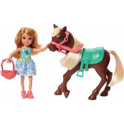 Barbie Chelsea a poník tm.hnědý – Zboží Mobilmania