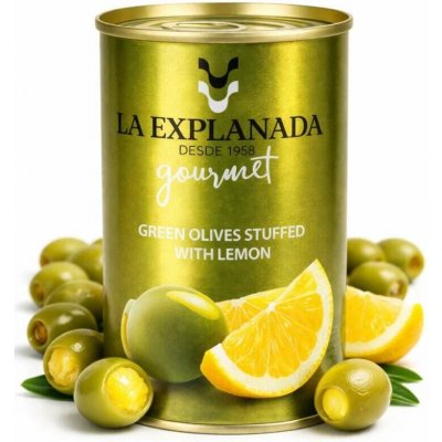 La Explanada Zelené olivy plněné citronovou pastou 280 g – Hledejceny.cz