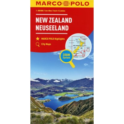 Nový Zéland mapa 1:800T – Hledejceny.cz