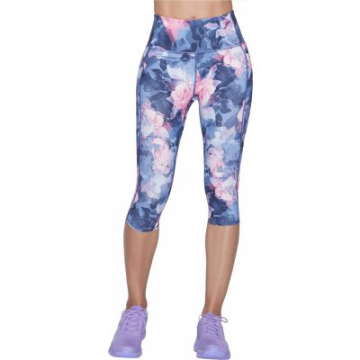 Skechers květinové 3/4 legíny skechers go walk high waisted summer rose capri leggins cp1-nvhp – Zboží Mobilmania