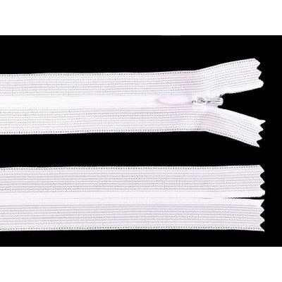 Spirálový zip skrytý No 3 délka 60 cm dederon, malé, 101 bílá – Hledejceny.cz